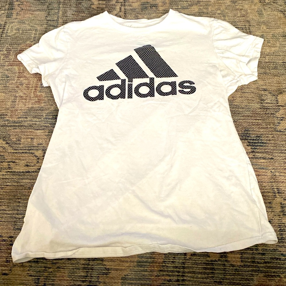 Adidas go-to tee white and black